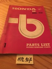 Honda  PF50 Amigo PF 50 parts liste catalogue pièce détachée 1969