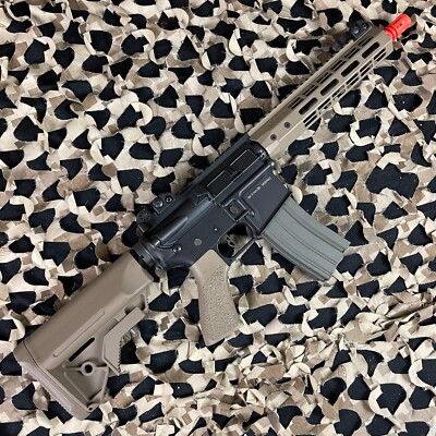 NEW Elite Force M4 CQB AEG Airsoft Gun - Black/FDE (2279526)