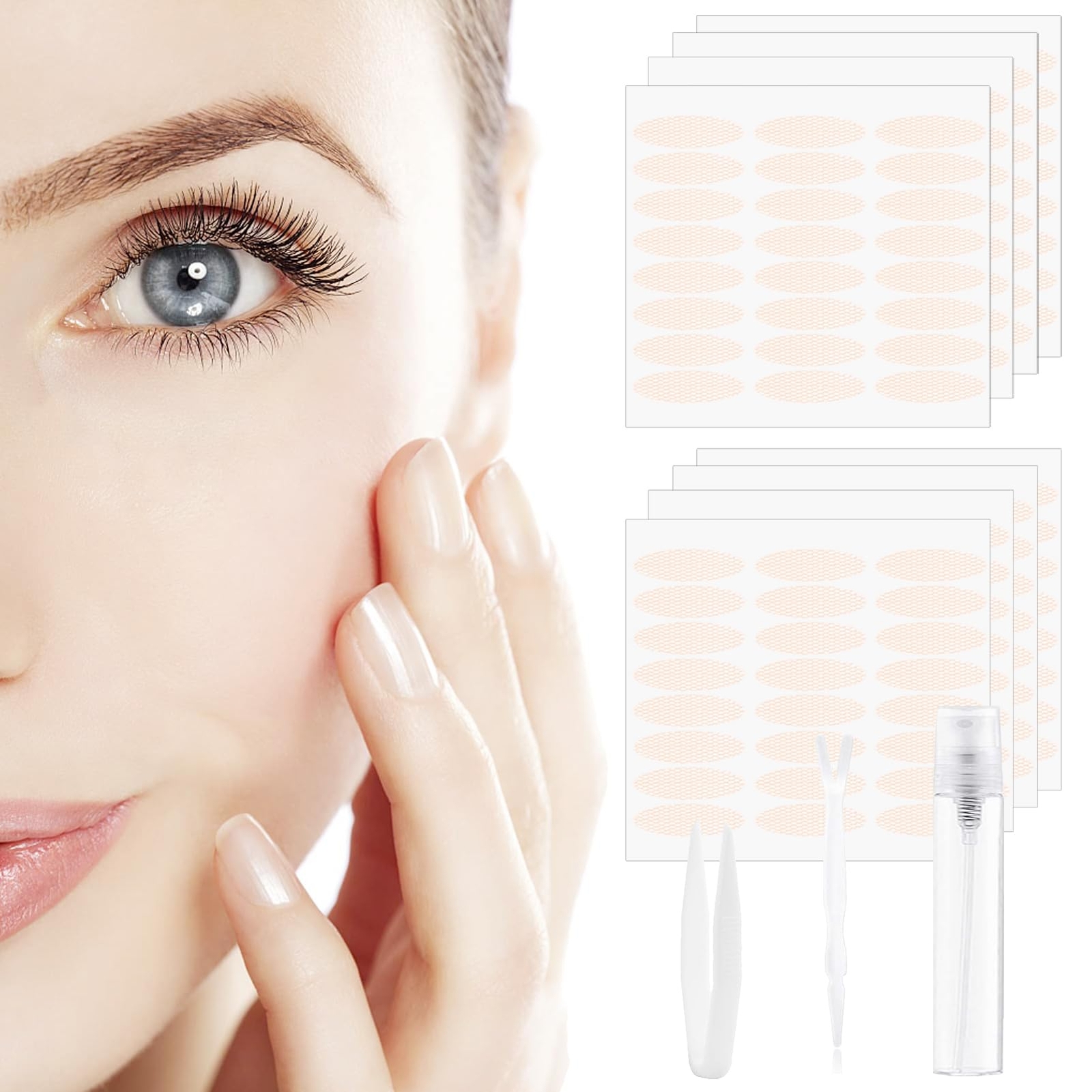 Natural Eyelid Lifter Strips Invisible 384 pcs lids by Design Eyelid Lift Str...