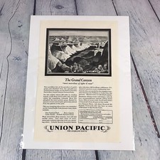1928 Union Pacific Railroad Vintage Print Ad/Poster Pinup Promo Art Magazine Pg