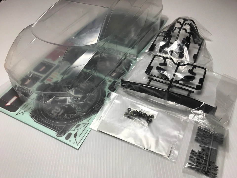 NEW TAMIYA 1/10 RC Lamborghini Gallardo LP560-4 Super Trofeo COMPLETE BODY KIT - Image 3 of 4