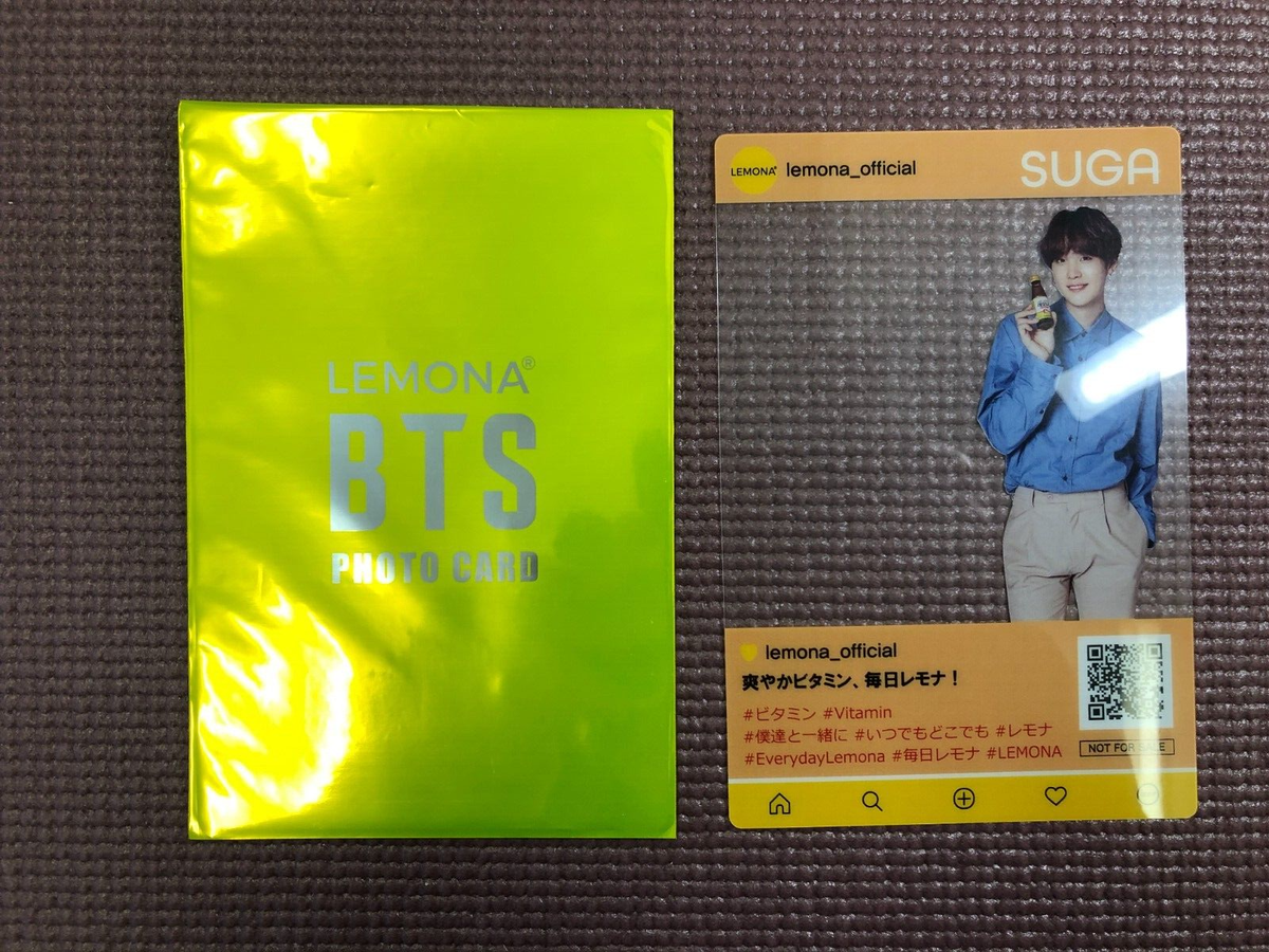BTS lemona Japan Official Photo Card( SUGA ) | eBay