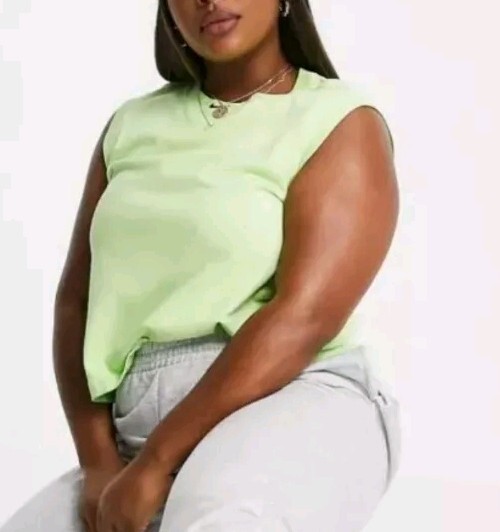 Nike Plus 2X Women Sportweare Neon Green Tank Top Just Do It | eBay