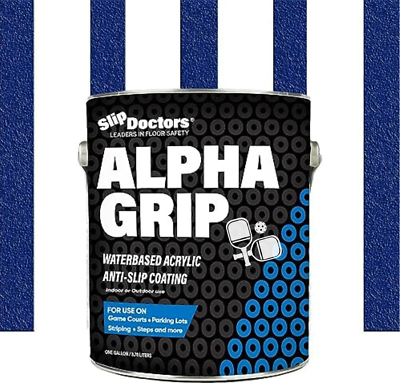 #ad Alpha Grip Pickleball Court Paint Non Skid Coating 1 Gallon Blue $206.99