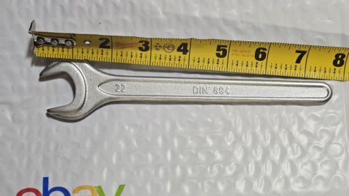 Tensor llave de extremo abierto 22 mm Din 894 hecha en Alemania Occidental. - Imagen 3 de 3