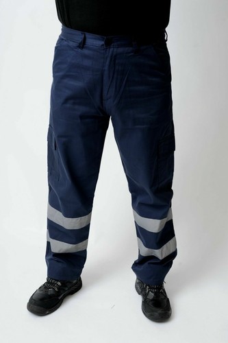 Pantalones Hi Viz Vis Lluvia sobre Impermeable Visibilidad Seguridad Trabajo Pantalones inferiores - Imagen 3 de 15