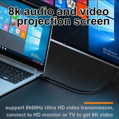 USB-C 3.2 Gen2 Type-C Cable Thunderbolt 5A 100W Charging Cable 20GBP Data Cable - Picture 9 of 12