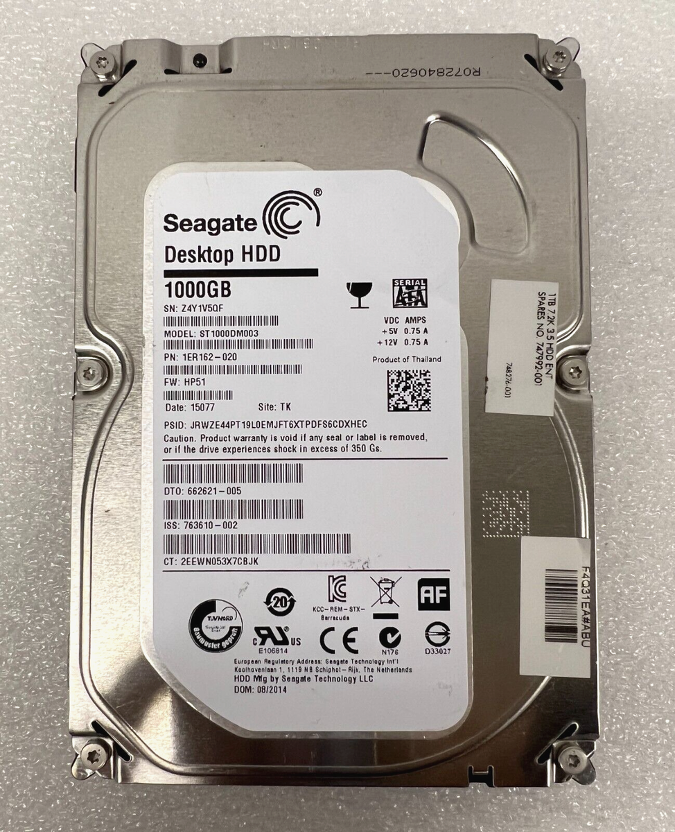 Seagate Desktop HDD 1TB 17台セット Seagate Desktop HDD 1TB 17台