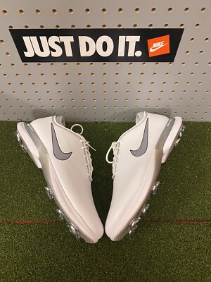 Nike Air Zoom Victory Tour 2 White Platinum Golf Cleats CW8155-100 Sz 10.5 Shoes