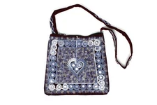 Sling Hand Bag Embroidery Fashionable Modern Style Art Handy Craft