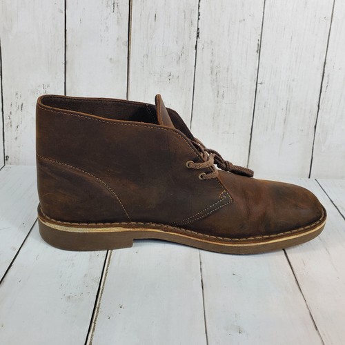 Clarks Bushacre 2 Chukka Desert Leather Boots 15522 Ankle High Mens Shoe Sz 10.5 - Picture 7 of 14