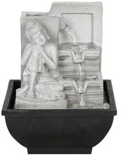 Sil 18cm Buddha Water Fountain 18cm Decorative BU0113
