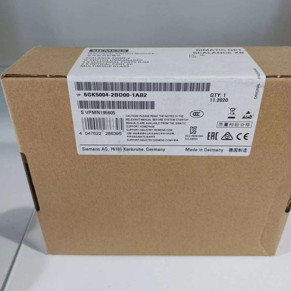 6GK5004-2BD00-1AB2 1 STÜCK NEU SIEMENS SCALANCE XB004-2 6GK5004-2BD00-1AB2 - Bild 1 von 1