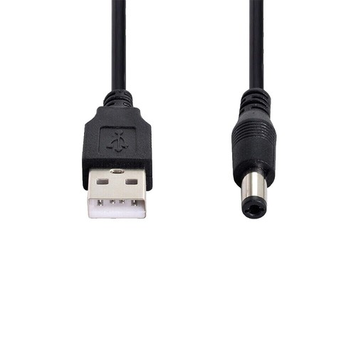 5-Pack 18 AWG DC Power Pigtail Cables - 2.1x5.5mm Barrel Plugs For CCTV And LED