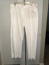 NWOT Talbots Size 14 36x29 Women  s White Pants