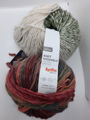 (95,80  /kg): 250 g KatiaStrickset f. Schal und Mütze, Fb. 405 #6064