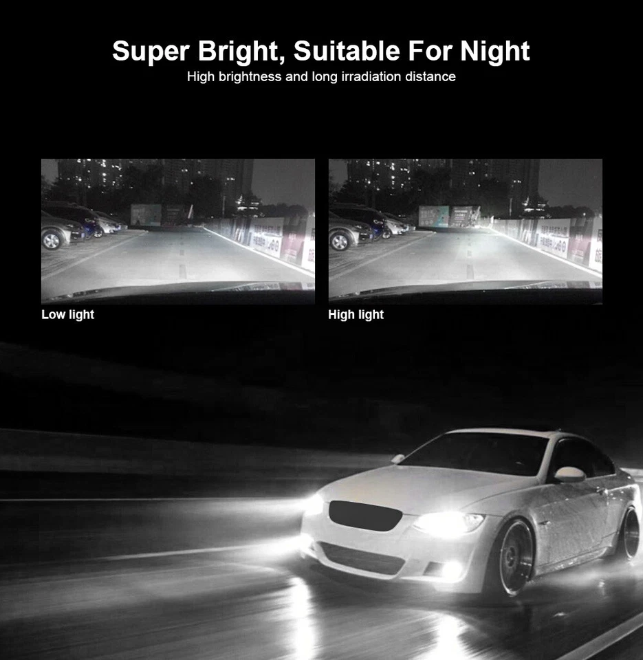 Kit de bombilla de faros LED para Ford Taurus 2013-2019 2X 6000K actualización haz alto/bajo Foto 2 de 4