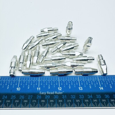 (25-PACK) ABICOR BINZEL CONTACT TIP M8/ .045''/30 147.1224.25 SILVER PLATED