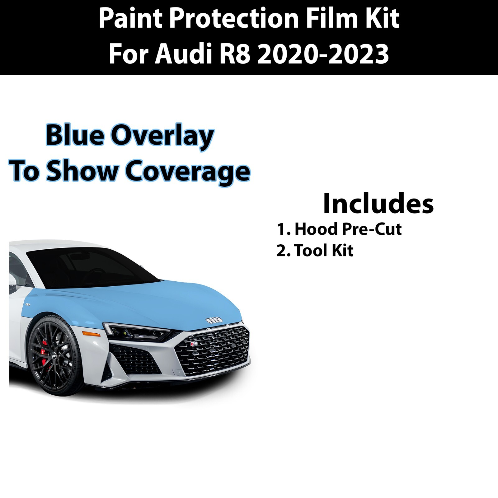 Pre Cut Premium Paint Protection Film Clear Bra PPF Kit for Audi R8 2020-2023