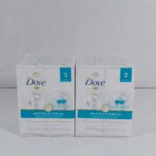 Dove Care & Protect Antibacterial Beauty Bar 2 pack (4 Bars Total)