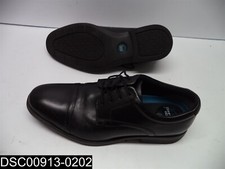 Size 10 M Men's Nunn Bush Black Dixon Cap Round Toe Oxford Dress Shoes 84724-001