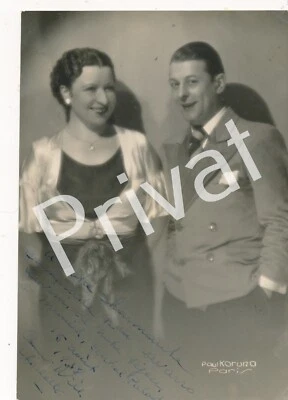 Autographe Photo Artiste Duo Illisible Dédicace Signée M1.45 - Photo 1/2