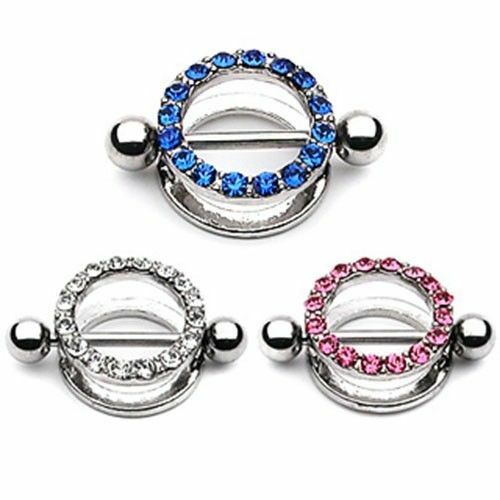 Brustwarzenpiercing Juwelen Ring klein Farbwahl Nippelpiercing Brustpiercing - Bild 1 von 1