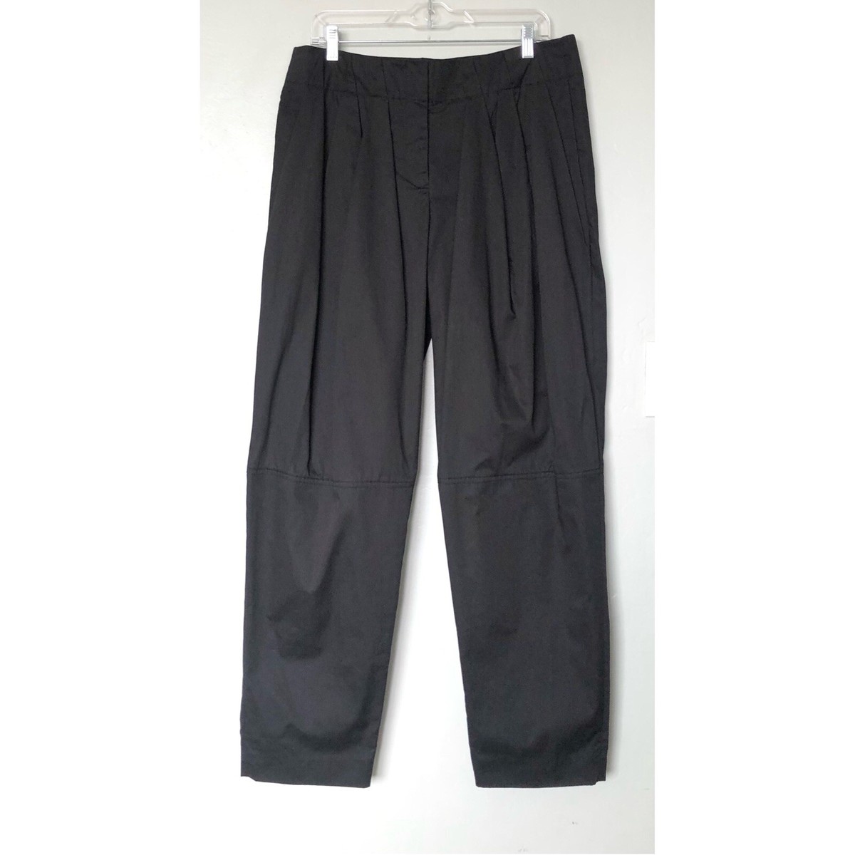 パンツ ALEXANDER WANG BLACK COTTON PANTS Mid-Rise Tailored Trouser in BLACK | alexanderwang®
