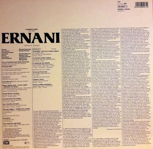 Verdi* / Placido Domingo, Mirella Freni, Rena LP Album Vinyl Scha - Bild 2 von 4