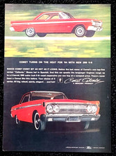 Mercury Comet Caliente Original 1964 Vintage Print Ad