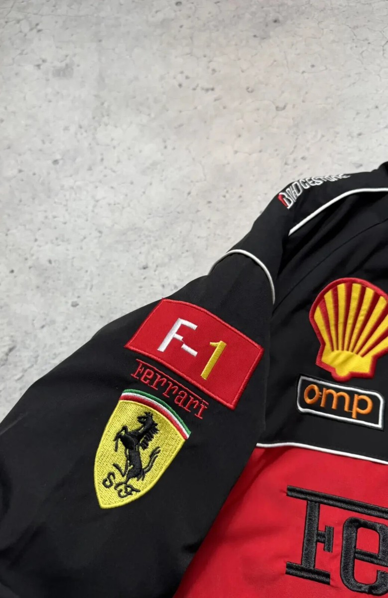 Ferrari F1 Racing Jacket Hype Rare Big Logo Marlboro Vintage | eBay