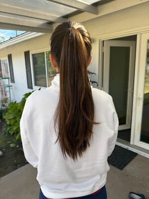 Virgin 10'' Silky Dark Brown Human Haircut