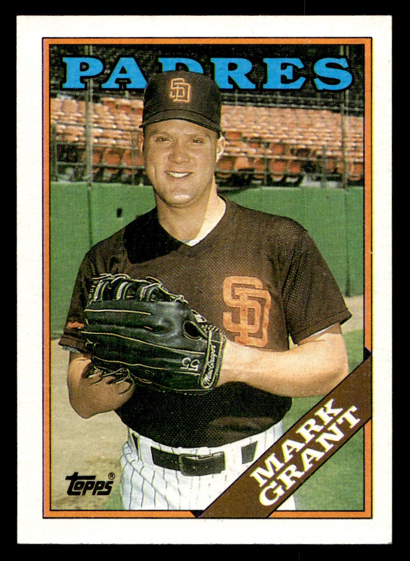 1988 Topps - Mark Grant Baseball card #752 San Diego Padres Raw Trading Card