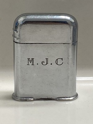 VTG Thorens Switzerland Swiss Fab Suisse Lighter Initials ''M.J.C'' (Not a Zippo)