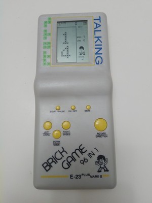 TESTED Brick Game 96 in 1 Vintage 90's Handheld Gaming Console Talking E-23 plus