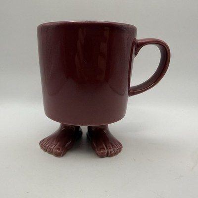Dylan Kendall Jump For Joy Ceramic Purple Coffee Mug With Feet Footed