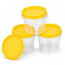 20 x 1kg Clear PET Honey Containers Resealable Food Grade Beekeeping
