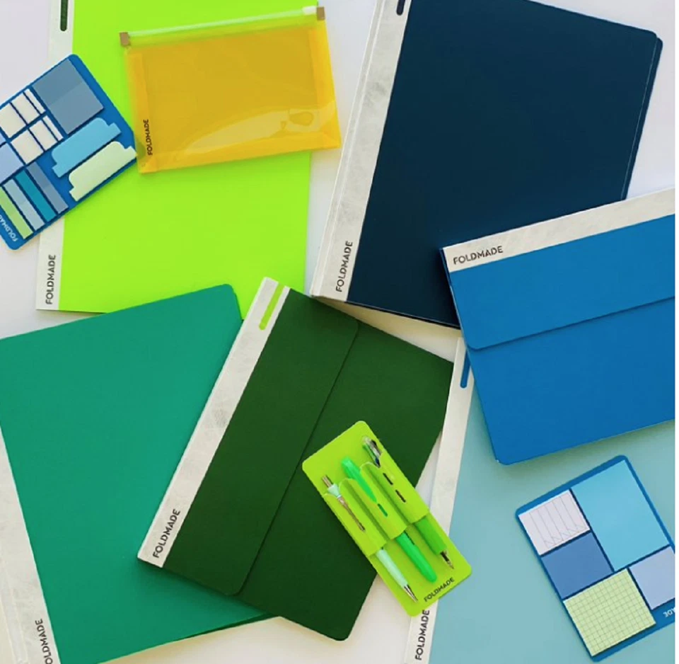 Foldmade Paperboard Tablet Sleeve Pool Blue, Magnetic Closure, Water Resistant - Image 4 of 4