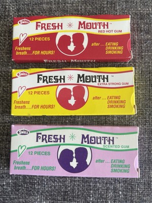 Vintage 1980 s SWELL FRESH MOUTH EXTRA STRONG GUM  Unopened  NOS  Mint Cond!!