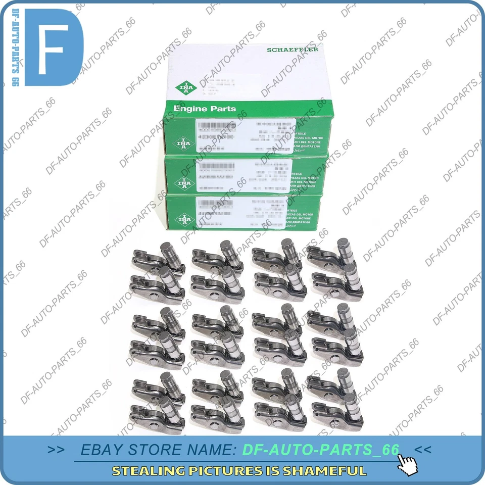 24X OEM INA Hydraulic Lifters&Rocker Arms For AUDI A6 A7 Q5 Q7 VW Touareg 3.0T Foto 2 de 4
