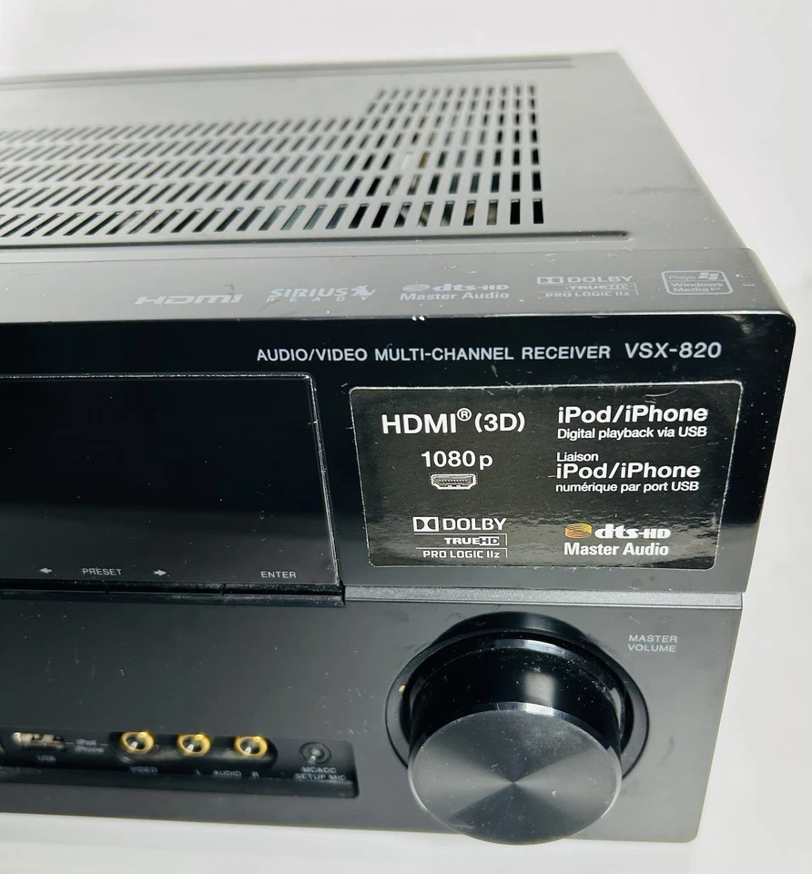 Pioneer VSX-820 - 5.1 Ch HDMI Home Theater Surround Sound Receiver Stereo System - Image 4 of 4