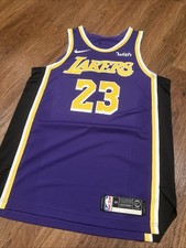 Authentic Nike LeBron James Lakers Statement Jersey