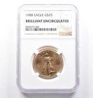 1988 American Gold Eagle 1/2 oz — photo from another recent sale