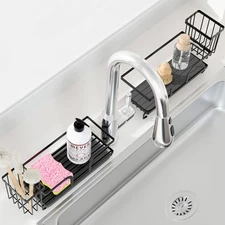 Sponge Holder for Kitchen Sink,Sink Caddy Organizers with Stone Drying Tray, ...