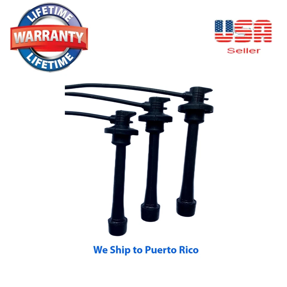 JUEGO DE 3 CABLES DE BUJÍA APTOS PARA: LEXUS ES300 TOYOTA AVALON CAMRY SIENNA SOLARA Foto 4 de 4