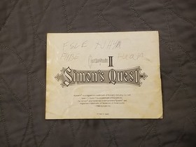 Castlevania 2 Simons Quest Nintendo NES, Carrito y Manual Aut&eacute;ntico 1987 PROBADO