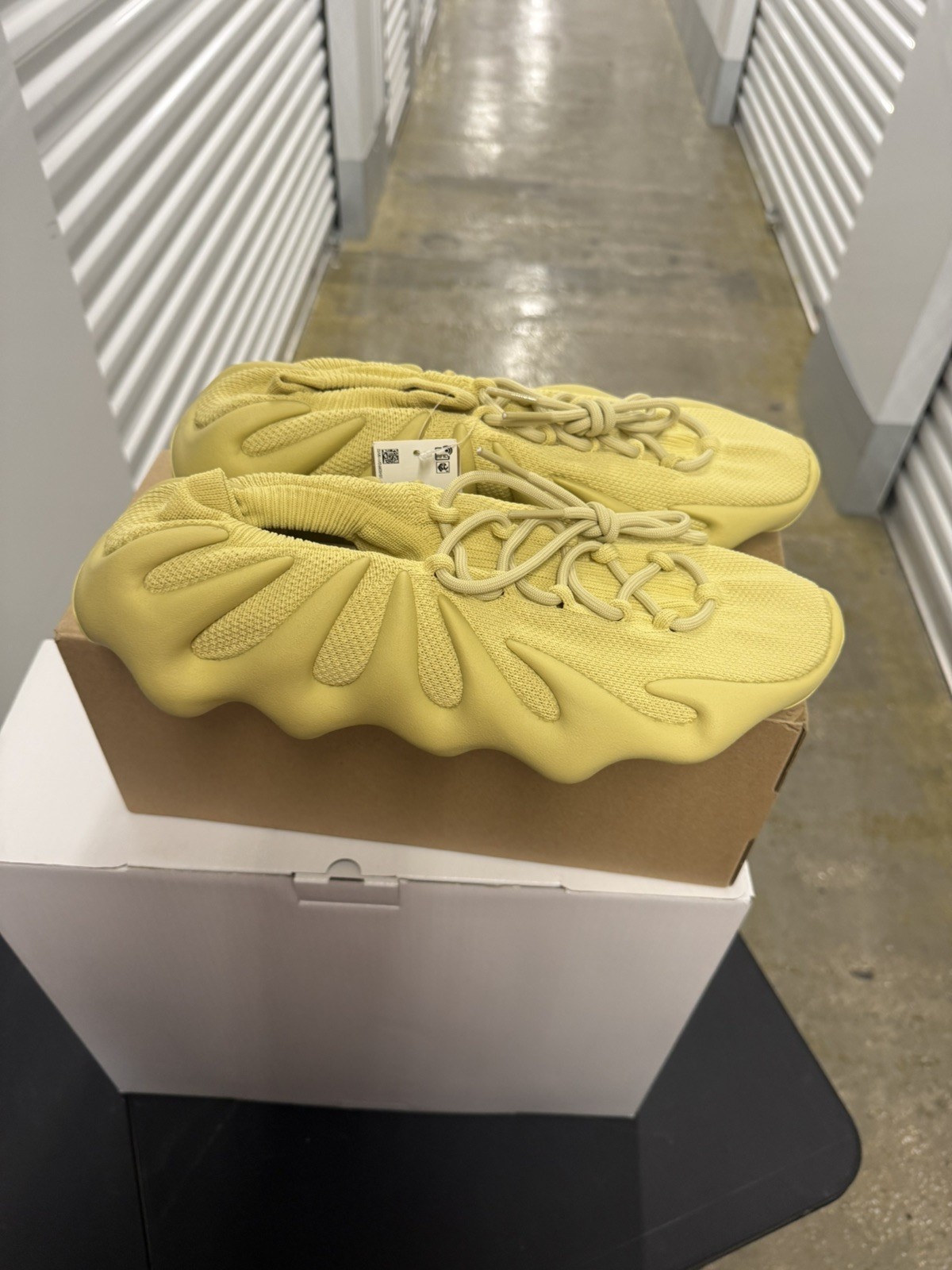 adidas Yeezy 450 Sulfur HP5426 Primeknit Low Top Sneakers 2022 Men thumbnail 4