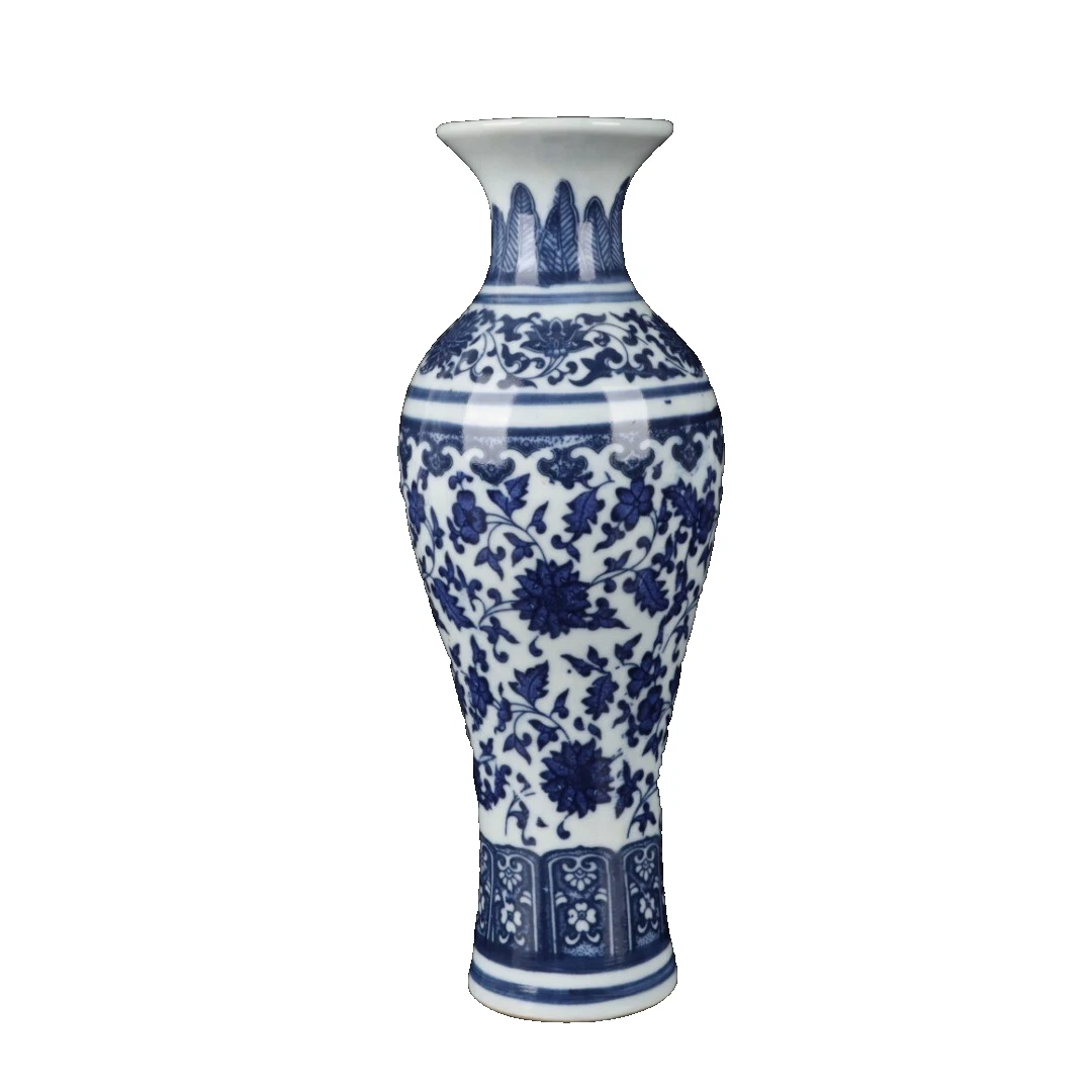 Chinese Old Porcelain Blue and white intertwined lotus patterned fish tail shape
Opens in a new wind