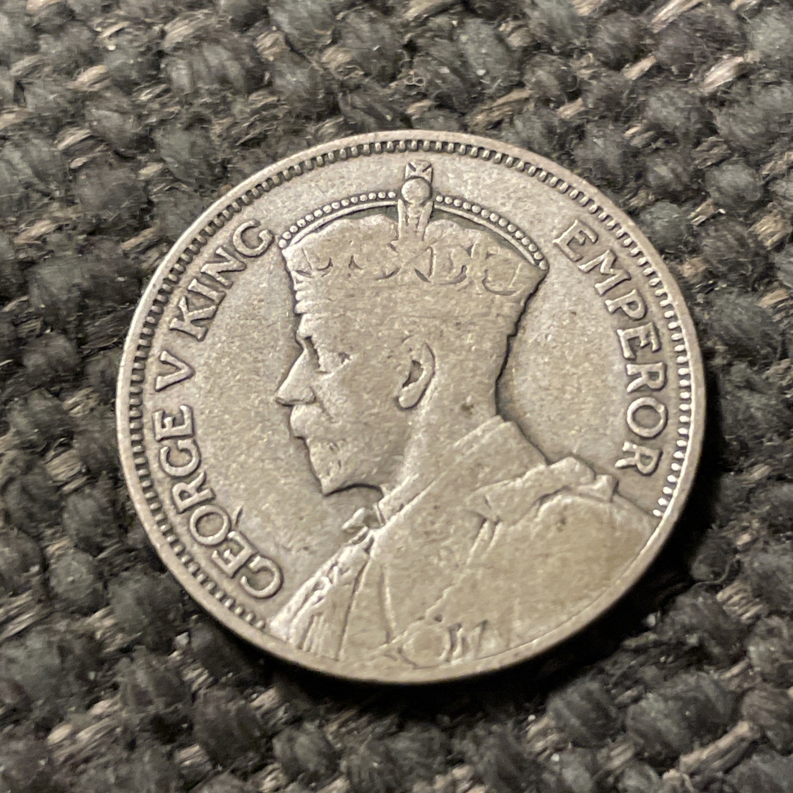 1934 New Zealand One Shilling Silver Coin