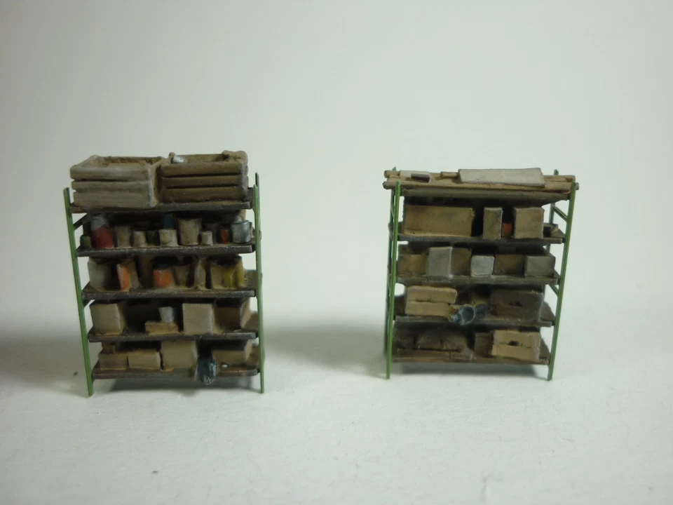 Artitec 1:87 Étagères De Stockage Pour Atelier Et Usine, 4 Modèles Prêts - Photo 2/4